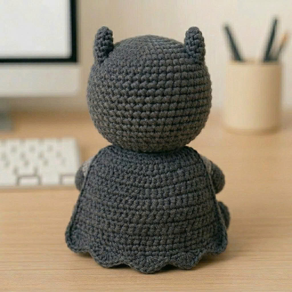 Emotional Support Batman Crochet Doll